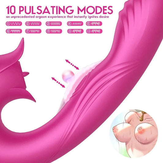 Devil Flower Sex Toys Sucking Dildo Vibrator For Women