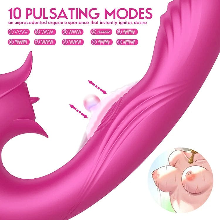 Devil Flower Sex Toys Sucking Dildo Vibrator For Women