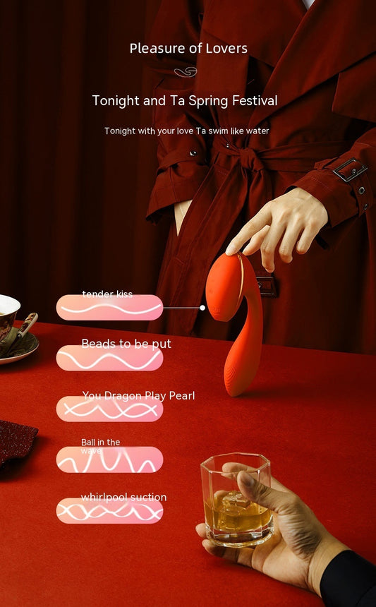 Women's Automatic Heating Sucking Clitoral Multi-frequency Vibrator