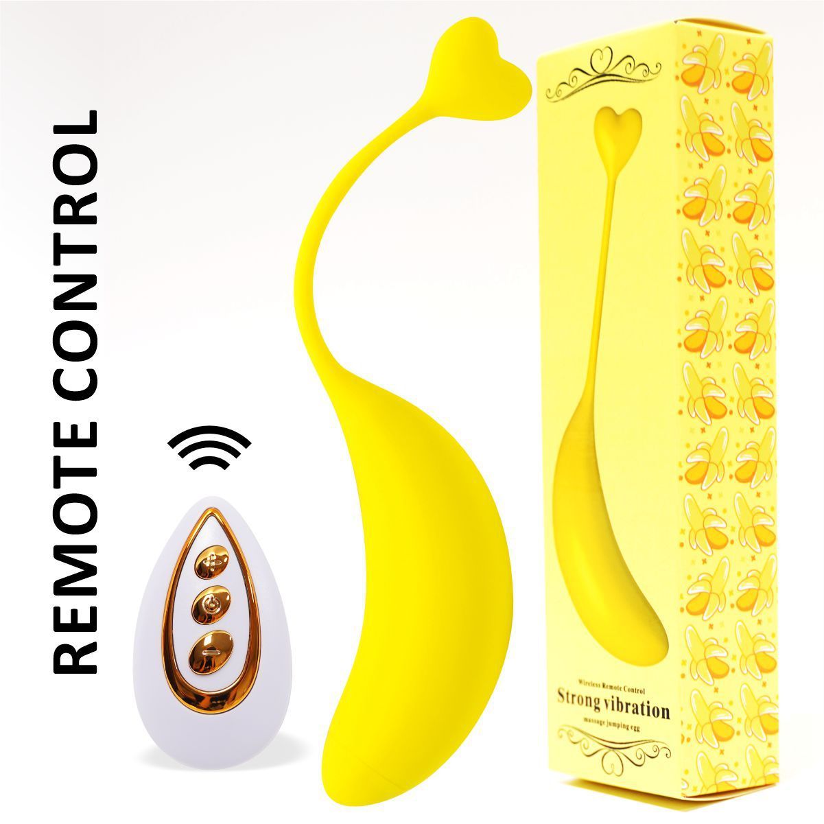 Fruit Banana APP Remote Control Vibration Product Device Wear Plug