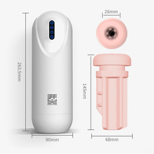 Open Fire Male Sucking Telescopic Masturbation Cup