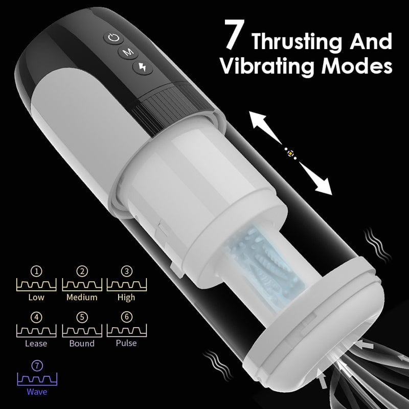 Fully Automatic Male Telescopic Vibrating Masturbator
