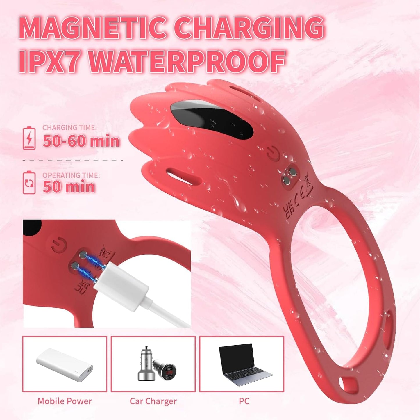 Wearable Panty Vibrator Vibrating Penis Ring Clitoral Stimulator 9 Vibration Modes