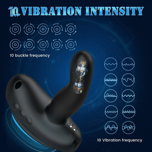 Mini Saddle G Spot Prostate Vibrator With Suction Cup & Panty