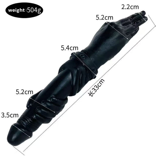 Double-headed penis androgynous palm animal dildo double-headed dragon sex toy anal plug