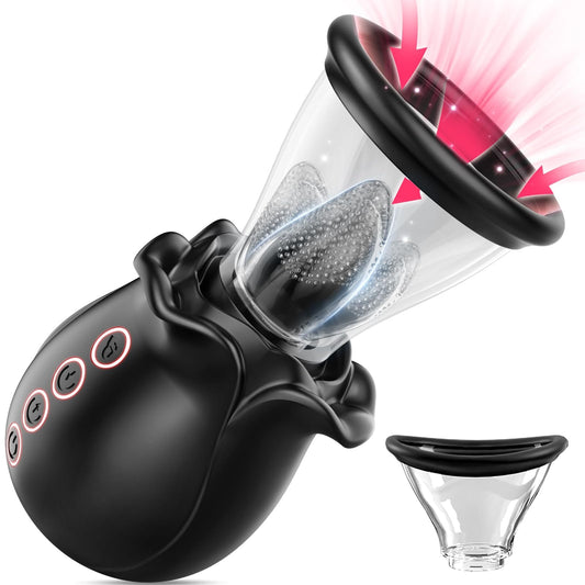 3 in 1 Sucking &Licking Rose Vibrators