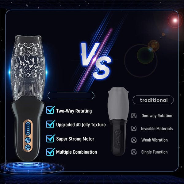 Gawk Gawk 3000 MAX Rotating Vibrating Telescopic Blowjob Masturbator