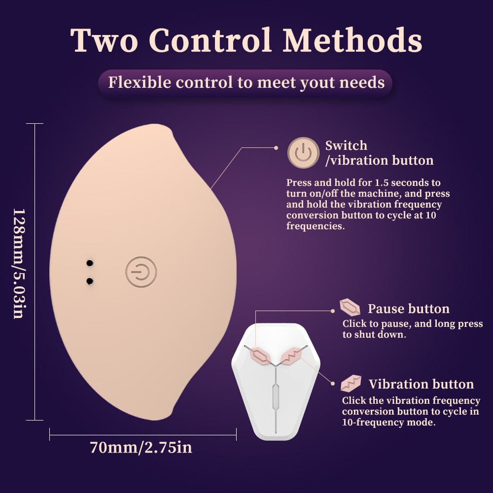 Invisible Wearable Breast Massage Vibrator With Remote Control