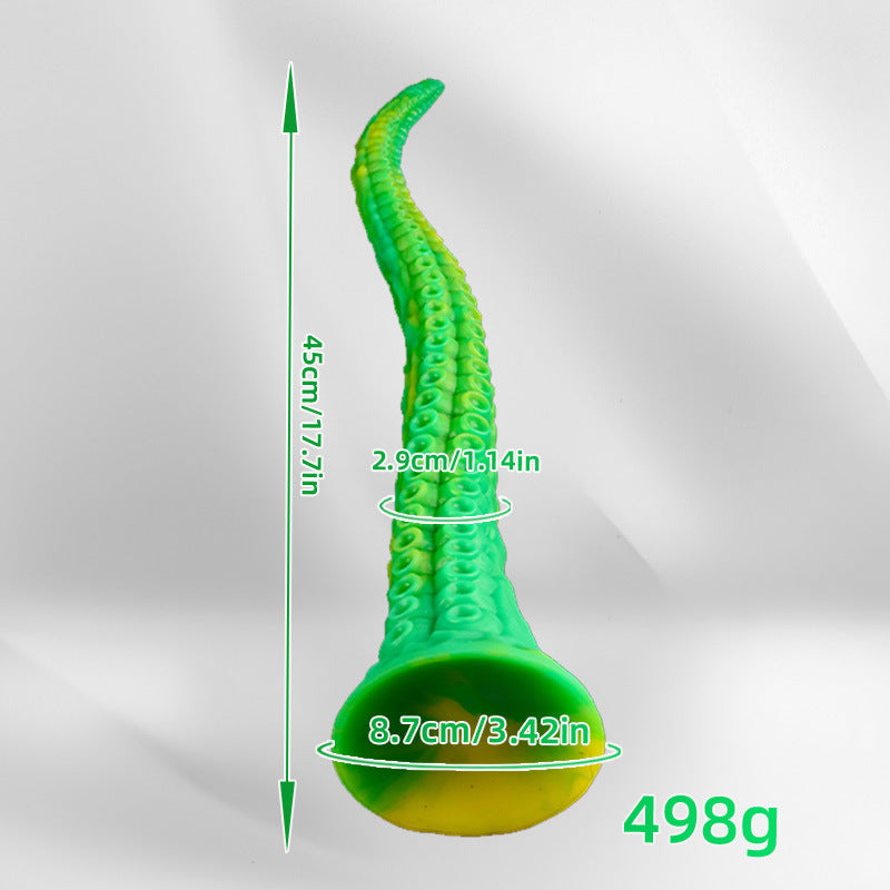 Colorful Octopus Anal Plug Whip – Extra-Long Deep Insertion Expander for Men & Women, SM Anal Toy
