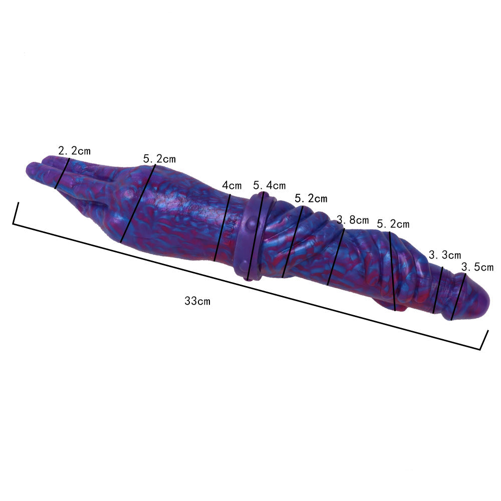 Double-headed penis androgynous palm animal dildo double-headed dragon sex toy anal plug