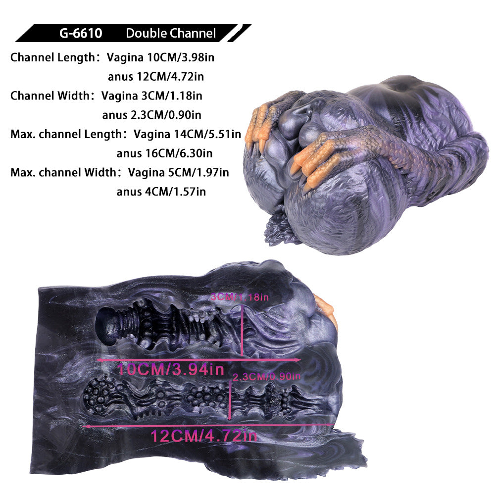 Griffin Yin Hip Inverted Model Name Male Special-shaped Aircraft Cup Alternative Silicone Cup Double Pass Stimulation