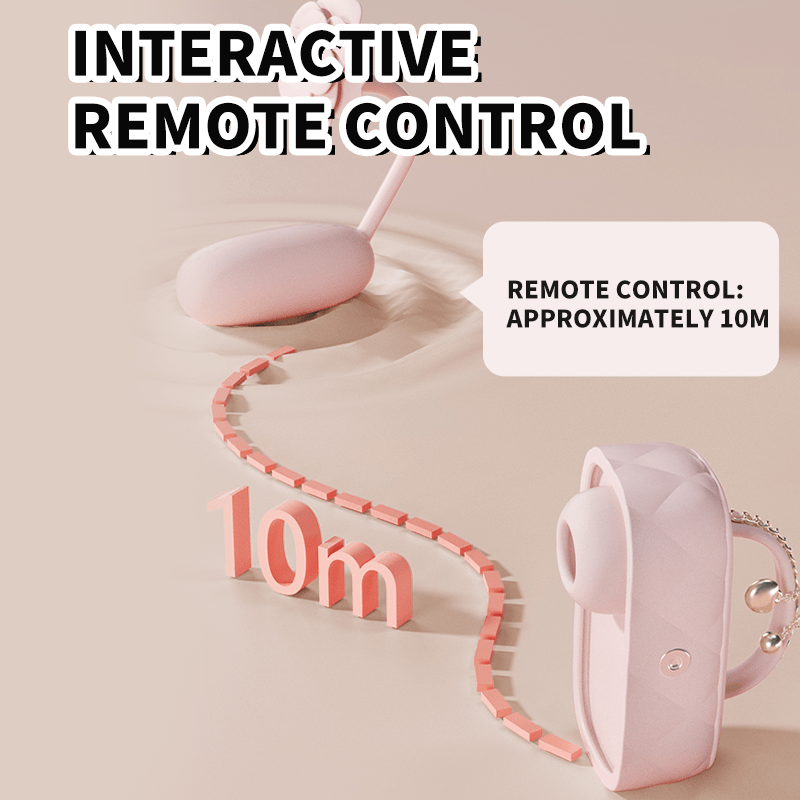 Cute Purse Split Suction Vibration Egg Clitoral G-spot Vibrator