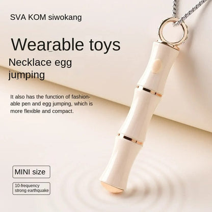 Bamboo Self Necklace Jumper Egg Female Vibrator