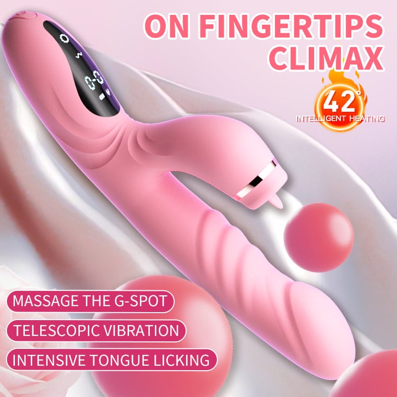 Electric Heated Vibrator Automatic Sucking Thrusting Machine For Women
