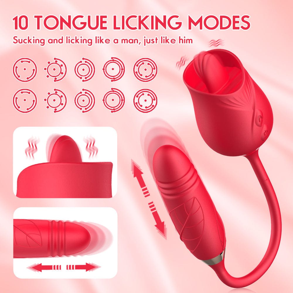 The Rose Toy With Bullet Vibrator Pro