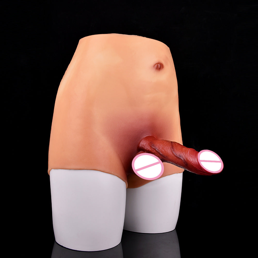 Silicone Leather Pants One-piece Solid Wear Toy