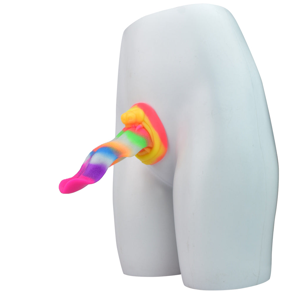 Animal Simulation Tongue Alien Masturbation Dildo Luminous Anal Plug Silicone Tongue Licking Dildo