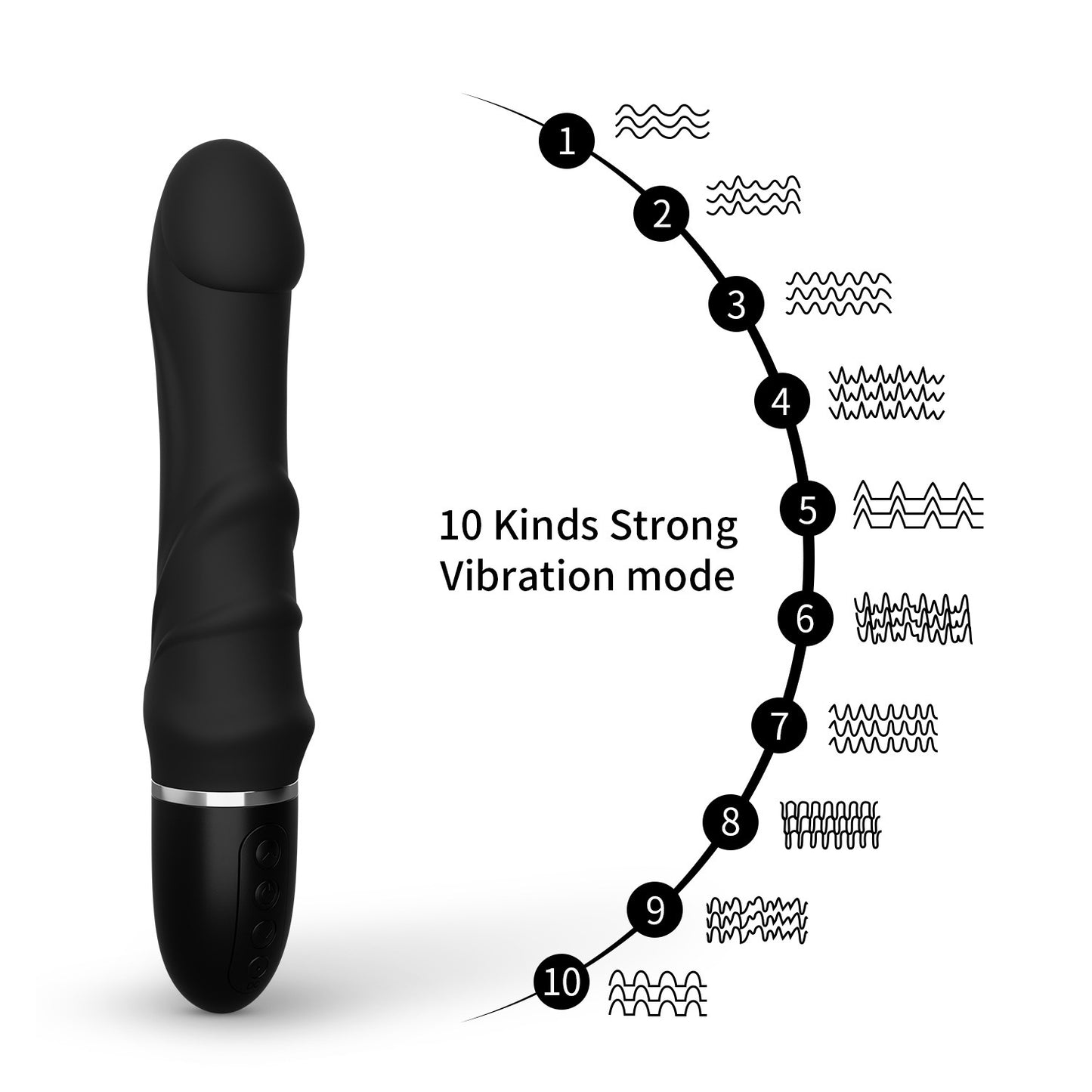 Female Massage Charging Stick Ten-frequency Vibration Toy
