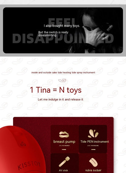 Women's Automatic Heating Sucking Clitoral Multi-frequency Vibrator