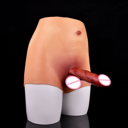 Silicone Leather Pants One-piece Solid Wear Toy