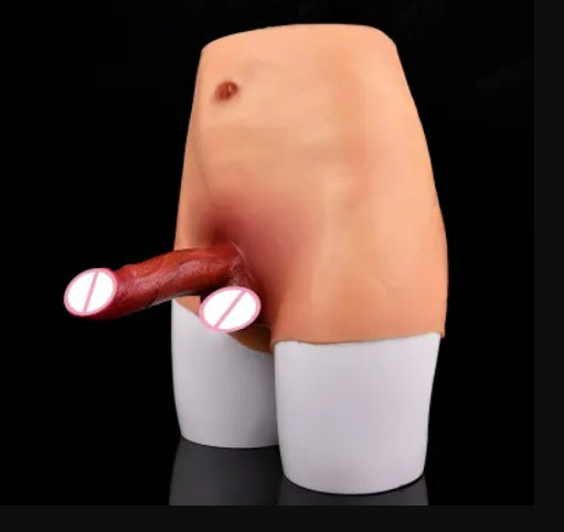 Silicone Leather Pants One-piece Solid Wear Toy