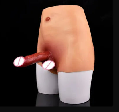 Silicone Leather Pants One-piece Solid Wear Toy