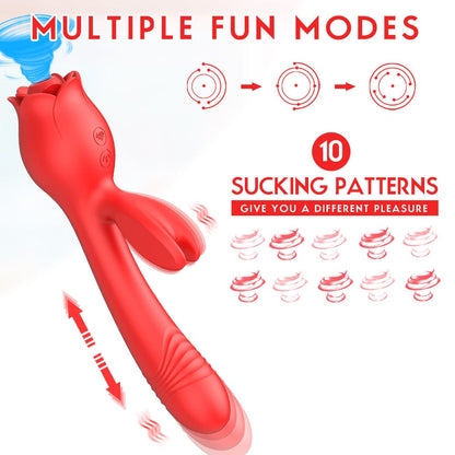 Rose Vibrator G Spot Clitoral Stimulator