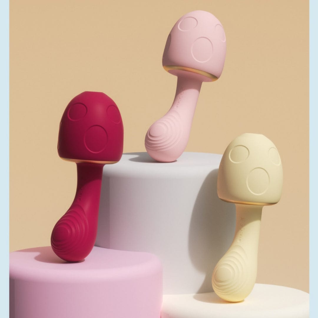 Mushroom - shaped Sonic Sucking Heating Clitoral G-spot Vibrator