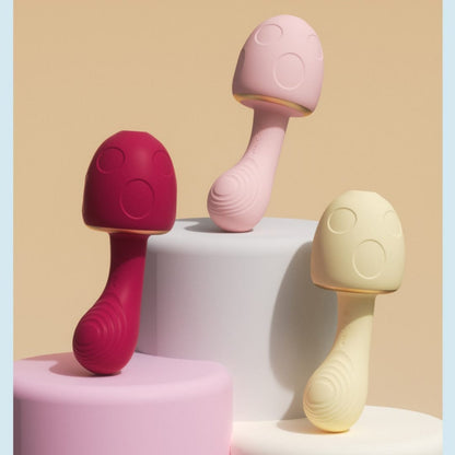 Mushroom - shaped Sonic Sucking Heating Clitoral G-spot Vibrator