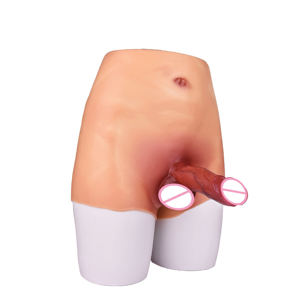 Silicone Leather Pants One-piece Solid Wear Toy