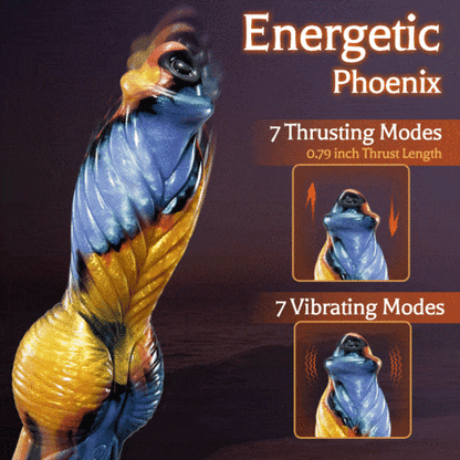 Phoenix 7 Thrusting Vibrating Big Sucker Monster Dildo 10.23 Inch