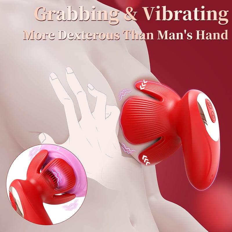 Rose kneader 10 Vibration & Pinching Breast Stimulator with Petal Kneading