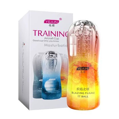 Ransparent Sucking Vibrating Airplane Cup Automatic Male Trainer