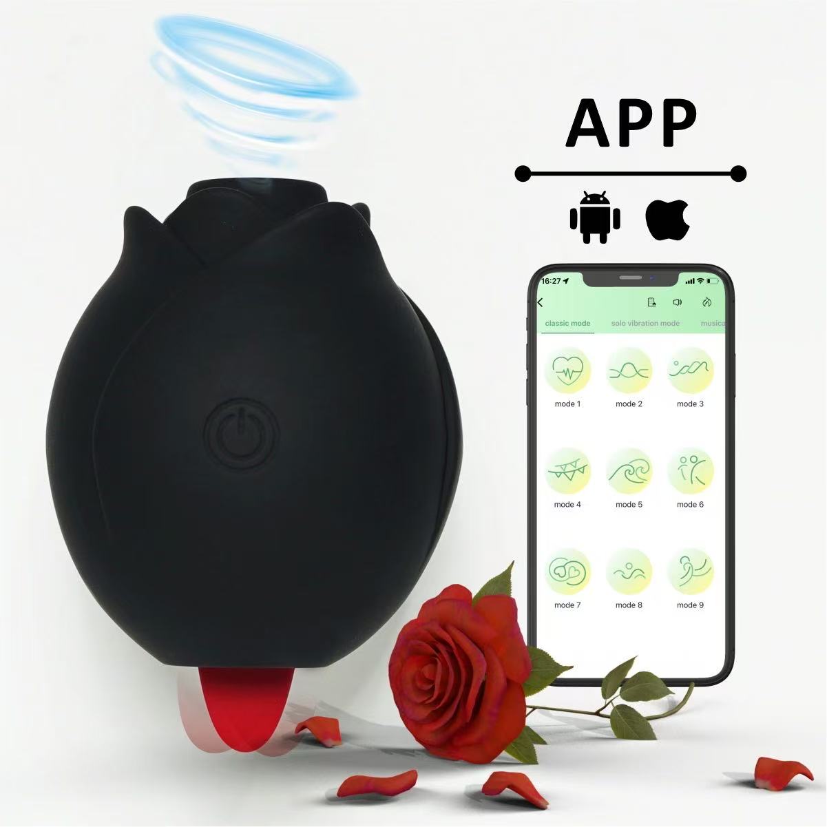 Rose Vibration Jump Egg Wireless Remote Control App