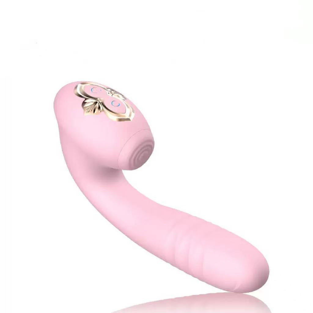 Sucking Vibration Telescopic Vibrator Female Erotic Masturbation Device Adult Products
