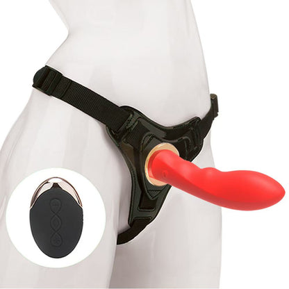 Wireless Remote USB Rechargeable Strap On Dildo