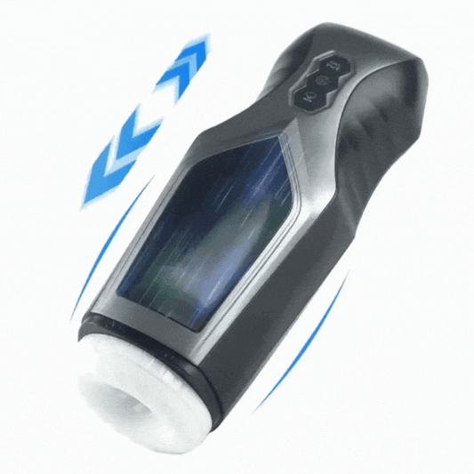 Thursting & Vibrating With Huge Visible Window Oral Male Masturbation