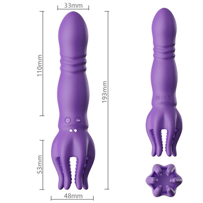 Male Masturbator Penis Vibrator Sex Toy 10 Vibration 3 Thrusting Modes 360°Training Wrapped
