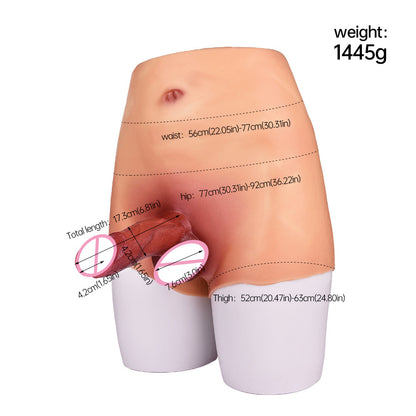 Silicone Leather Pants One-piece Solid Wear Toy