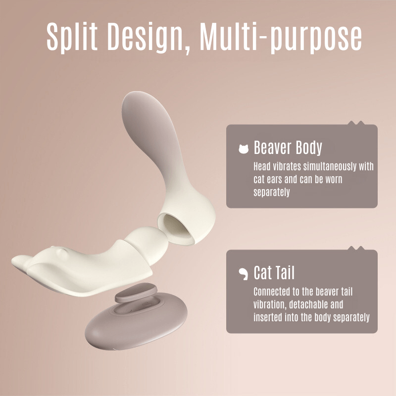 Beaver Wearable Detachable Remote Control Vibrator