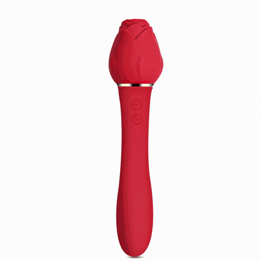 Rose Sucking G Spot Vibrator Clit Sucker Nipple Toy