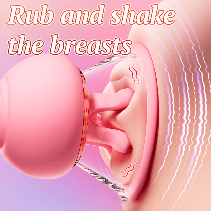 First Kiss 2 in 1 Kneading Nipple Clamps Breast Massager