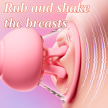 First Kiss 2 in 1 Kneading Nipple Clamps Breast Massager