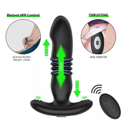 Wireless Remote Control Telescopic Butt Plug Men And Women General Supplies