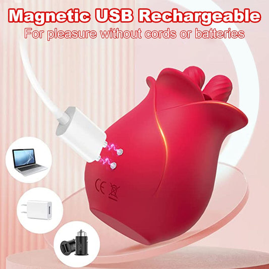 Rose Romeo Double Tongue Lick Shaker clitoral nipple orgasmic sex toy