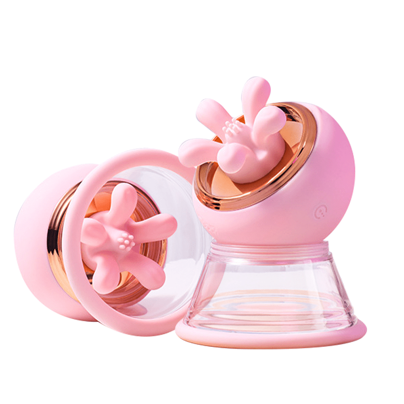 First Kiss 2 in 1 Kneading Nipple Clamps Breast Massager