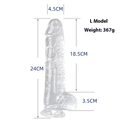 Seven Models Full Series Transparent Female Dildo