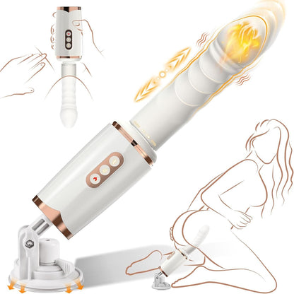 Honey 7 Thrusting Heating Sex Machine Vibrator with Sucker