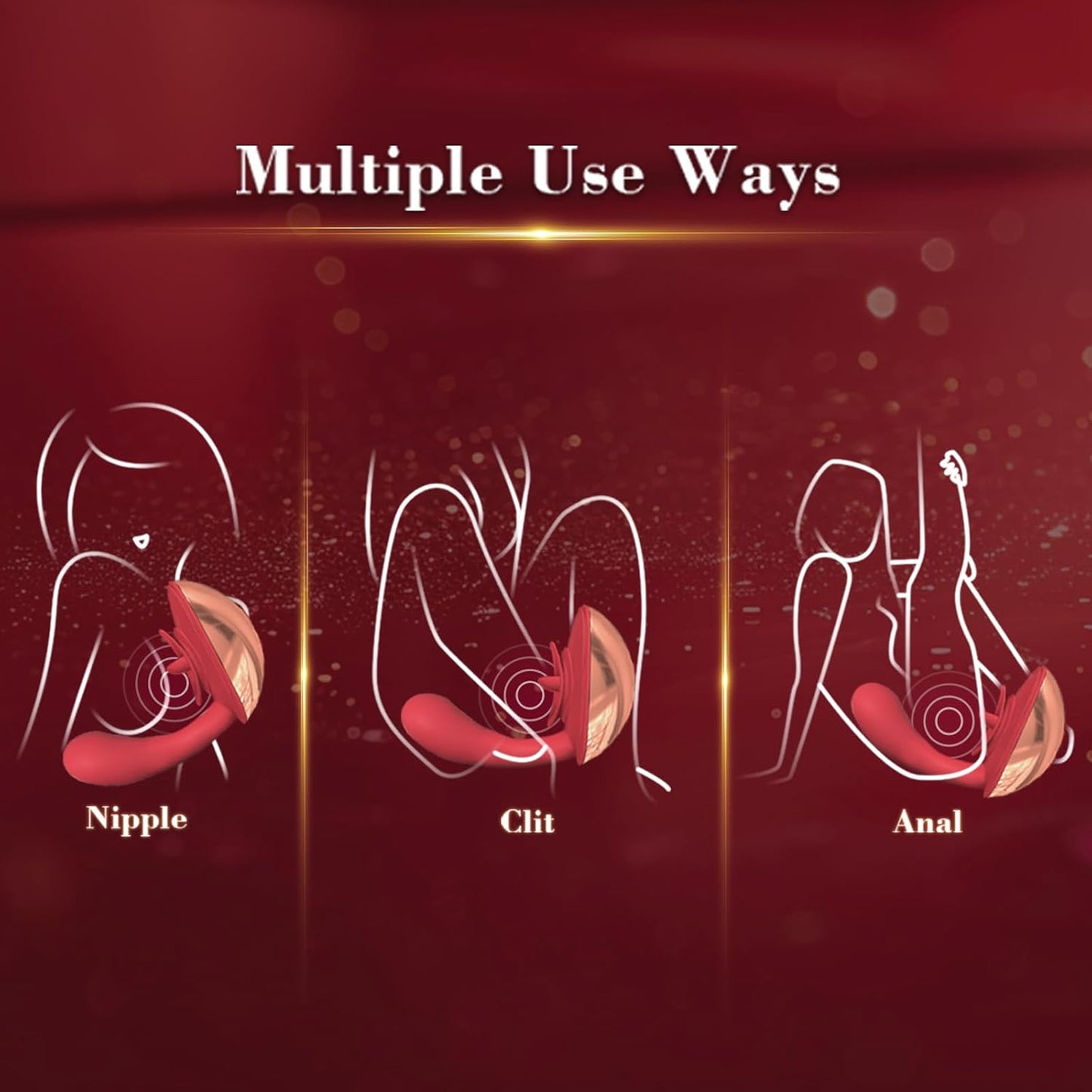 Flirting Vibrating Egg Dual Function Stimulation Vibration Licking Clitoral Big mouth