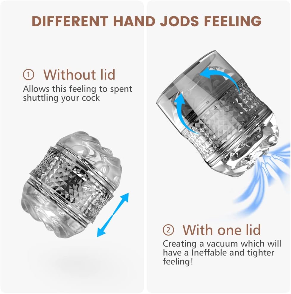 Open Ended Manual Suction Blowjob Penis Stroker with Case